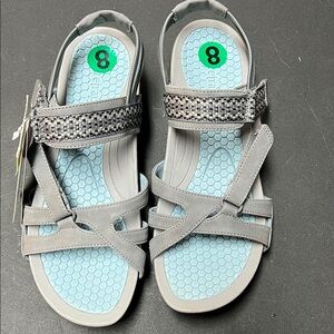 Stylish Gray Strappy Sandals